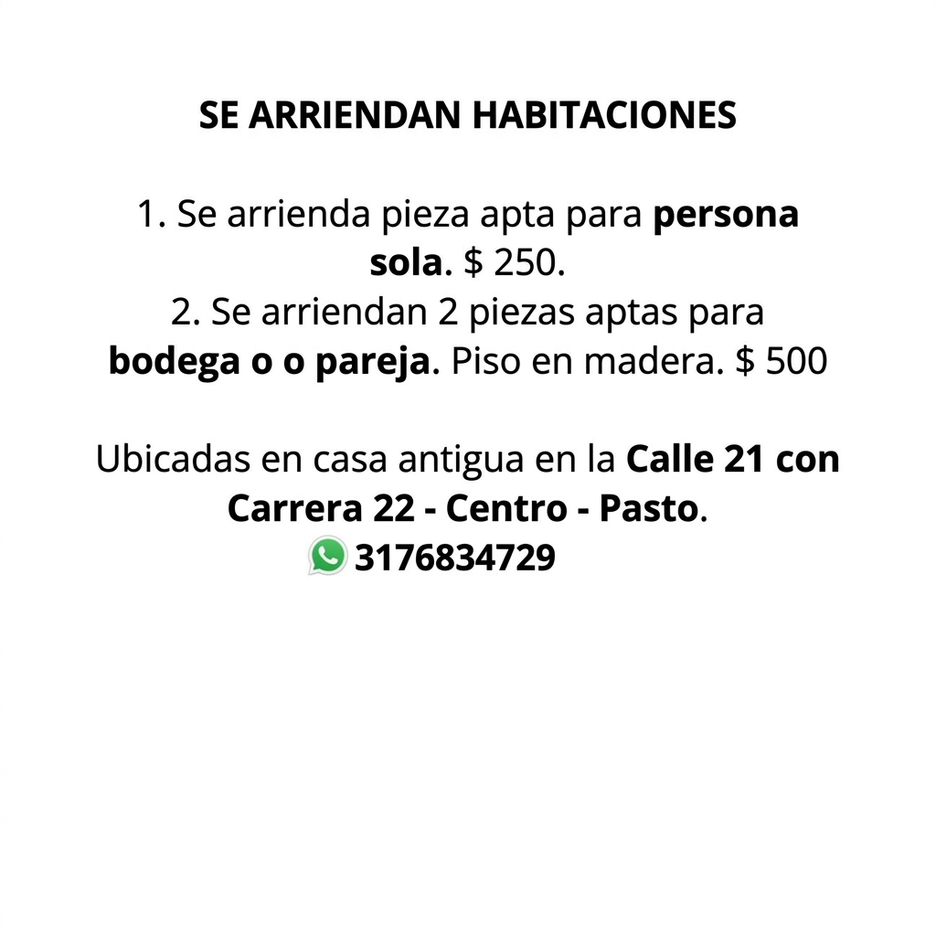 Habitación en Centro